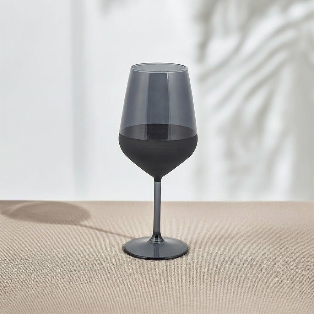Rakle 4-Piece Handmade Bursh Effect Wine Glass Set - 490 Ml