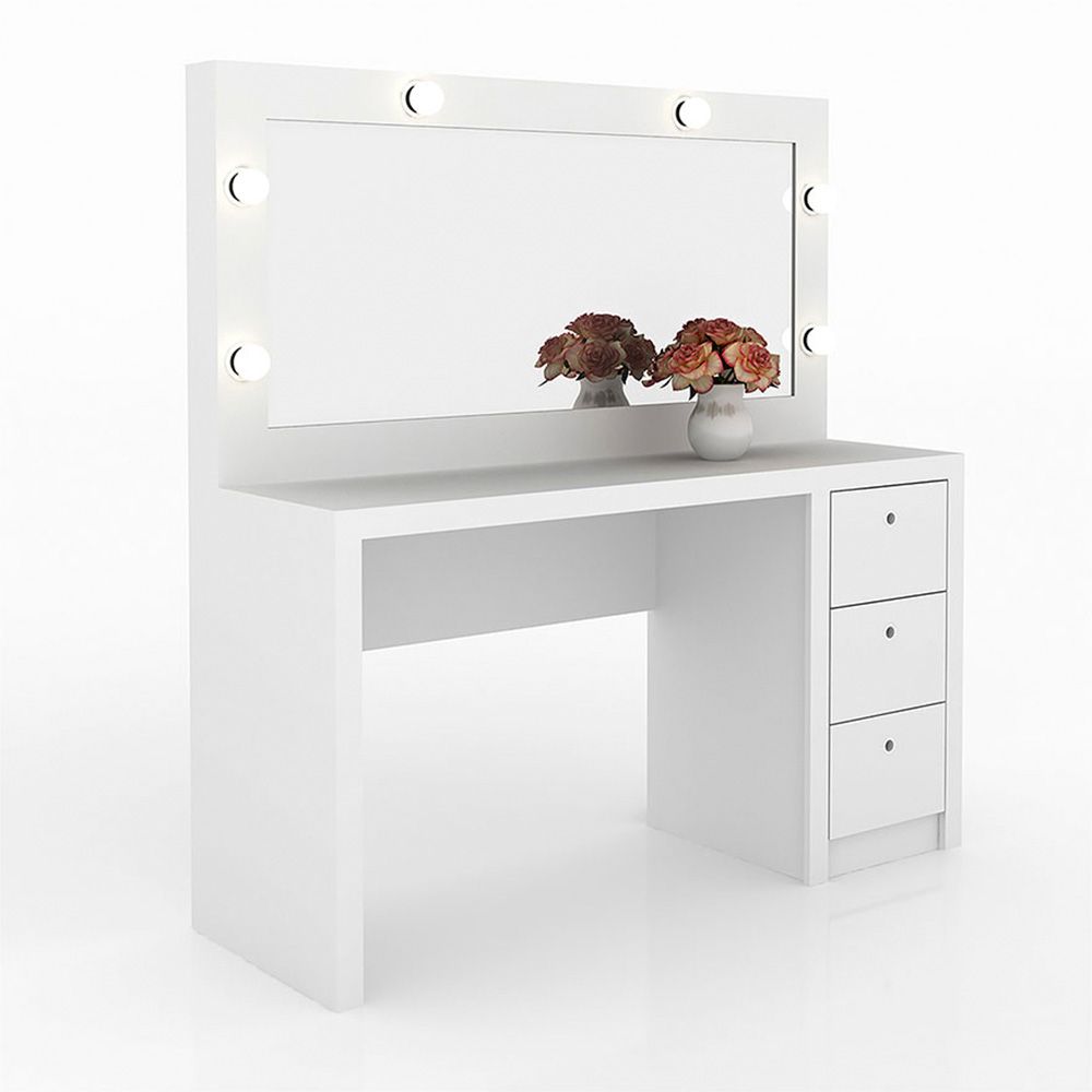 Kerim dressing deals table with mirror