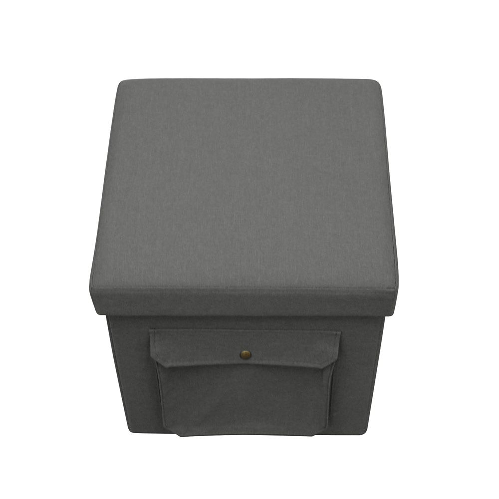 Foldable ottoman deals storage