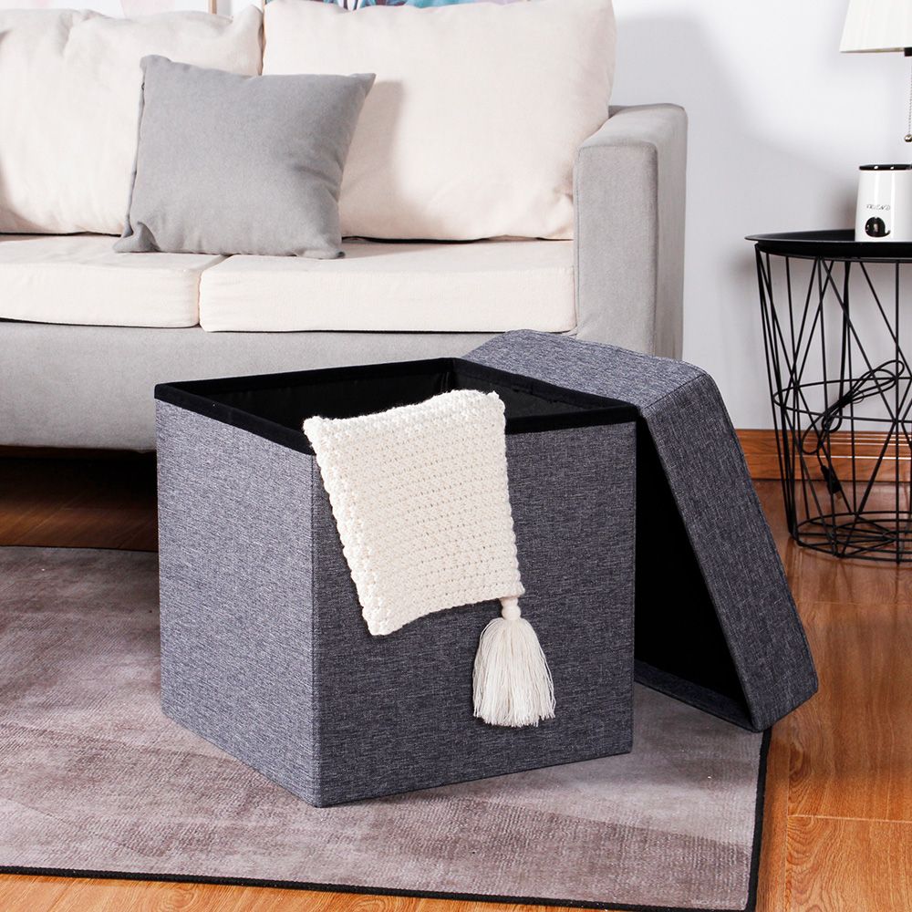 Buy Eternal Folding Storage Ottoman Grey Online Danube Home UAE   813200400109 Sp 2 