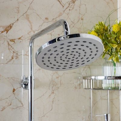 Milano Dallas Bath Shower with Rod & Rain Shower Complete Set