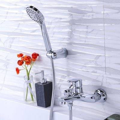 Milano Dallas Bath Shower Mixer Tap with Hand Shower