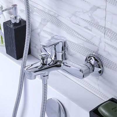 Milano Dallas Bath Shower Mixer Tap with Hand Shower