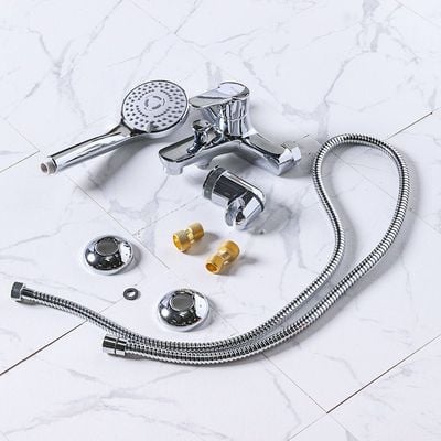 Milano Dallas Bath Shower Mixer Tap with Hand Shower