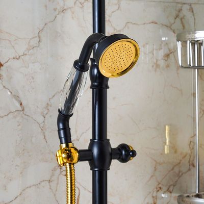 Milano Libra Bath Shower with Rod & Rain Shower Complete Set