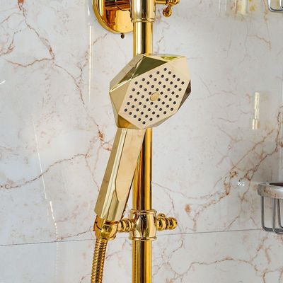 Milano Flora Bath Shower with Rod & Rain Shower Complete Set