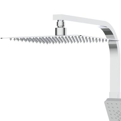 Milano Cube Bath Shower with Rod & Rain Shower Complete Set