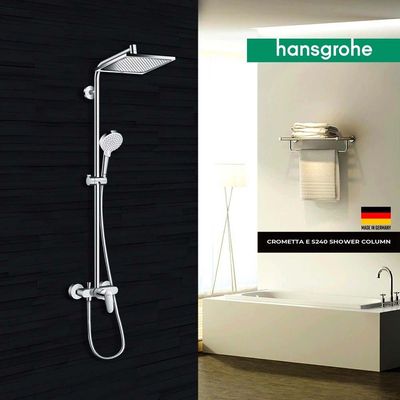 Hansgrohe Crometta E S240 Shower Column With Bath Mixer Chrome