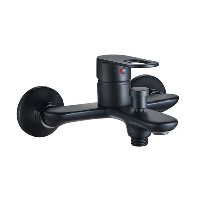 Milano Dito Black Bath Shower Mixer Tap with Hand Shower