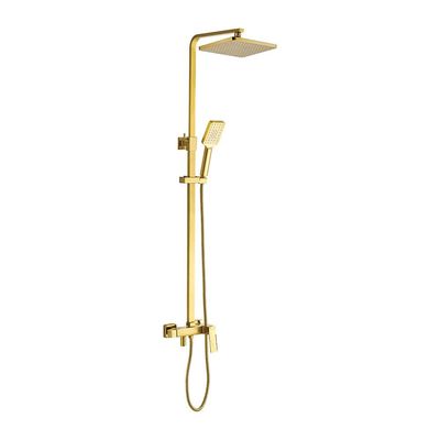 Milano Teriz Bath Shower with Rod & Rain Shower Complete Set