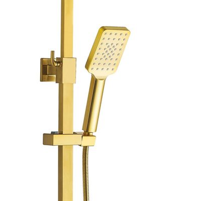 Milano Teriz Bath Shower with Rod & Rain Shower Complete Set