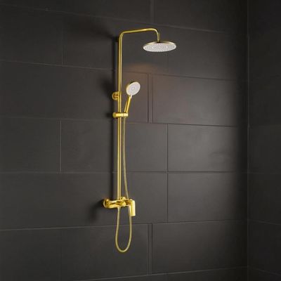 Milano Melz Bath Shower with Rod & Rain Shower Complete Set
