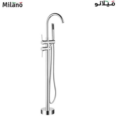 Milano Finn Freestanding Bath-Shower-Mixer Chrome Color