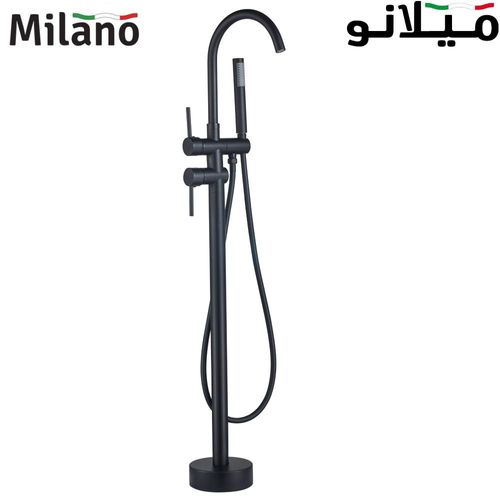 Milano Roan Freestanding Bath Shower Mixer Matt Black