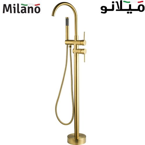 Milano Clarke Freestanding Bath Shower Mixer Matt Gold