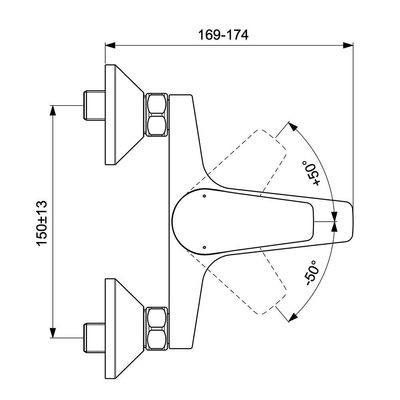 Ideal Standard - Cerafine D Bath Shower Mixer Chrome Bc692AA