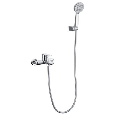 Milano Calli Wall Mounted Bath Shower Mixer Set Chrome