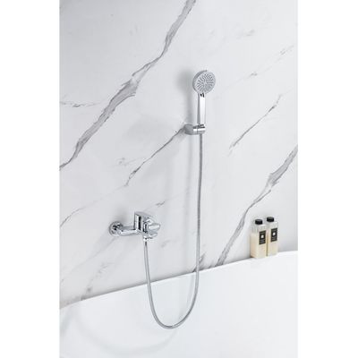 Milano Calli Wall Mounted Bath Shower Mixer Set Chrome