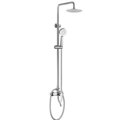 Milano Calli S Rain Shower Column-Complete Set Chrome