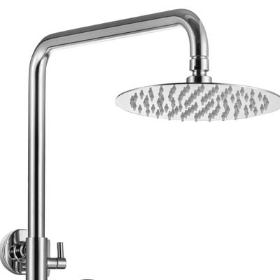 Milano Calli S Rain Shower Column-Complete Set Chrome