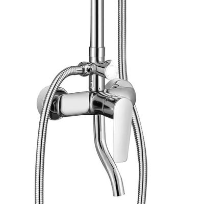 Milano Calli S Rain Shower Column-Complete Set Chrome