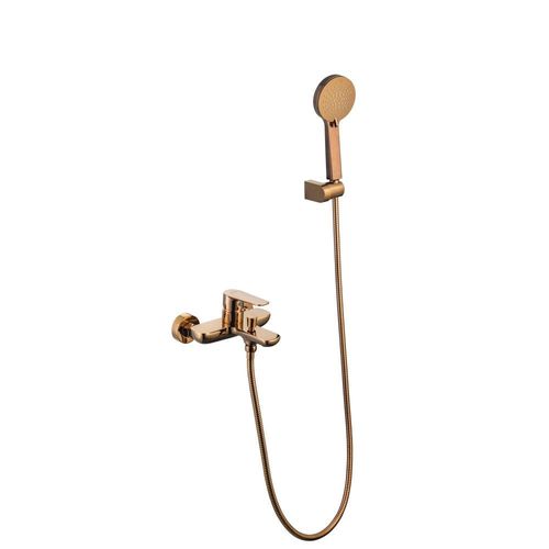 Milano Calli Wall Mounted Bath Shower Mixer Set Rose Gold