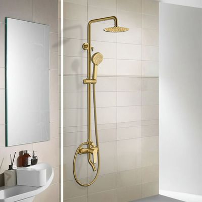 Milano Calli Rain Shower Column-Complete Set Snow Gold -Made In China
