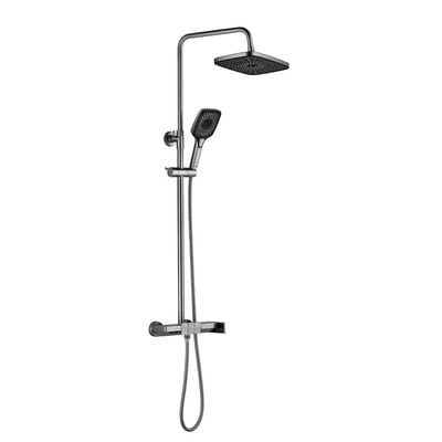 Milano Mila Rain Shower Mixer W/Shower Set Brush Nickel – Made In China