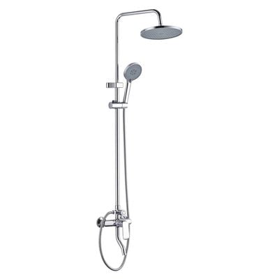 Milano Curry Rain Shower Complete Set-Rnd Chrome