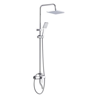 Milano Sky Rain Shower Complete Set-Sq Chrome