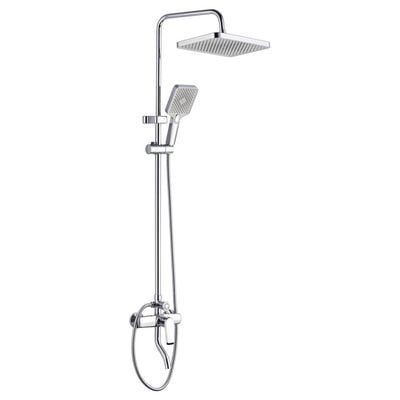 Milano Kobe Rain Shower Complete Set -sq chrome - Made in China