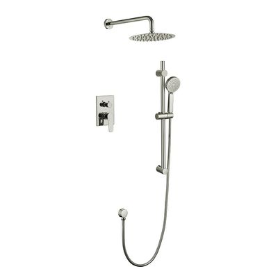 Milano Calli Concealed Shower Mixer Complete Set Brushed Nickel- Made In China