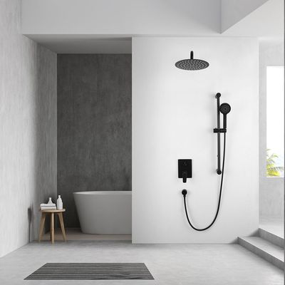 Milano Calli Concealed Shower Mixer Complete Set Matte Black- Made In China