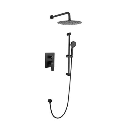 Milano Calli Concealed Shower Mixer Complete Set Matte Black- Made In China