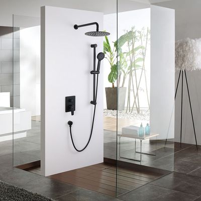 Milano Calli Concealed Shower Mixer Complete Set Matte Black- Made In China