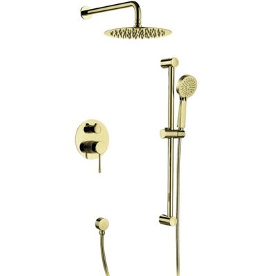 Milano Plus Ciro 2 Way Concealed Shower Mixer Set Brushed Brass