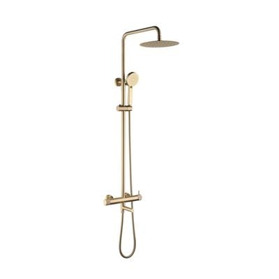 Milano Plus Ciro Rain Shower Column Set - Brushed Brass 