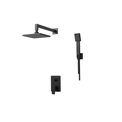 Milano Mac 2 Way Concealed Bath Shower Black - Made In Spain