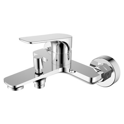 Milano Plus Brown Bath Shower W/Shower Mixer Chrome