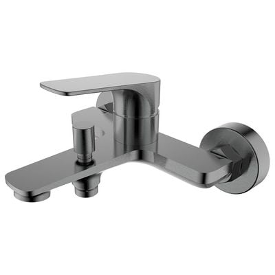 Milano Plus Brown Bath Shower W/Shower Mixer Gun Metal Grey