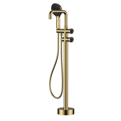 CM Euphoria Free Standing Bathtub Shower Mixer Matt Gold