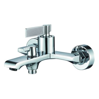 Milano Luxe Drift Bath Shower Mixer Wshower Set  Chrome