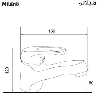 خلاط مغسلة يد - تاركي - ميلانو