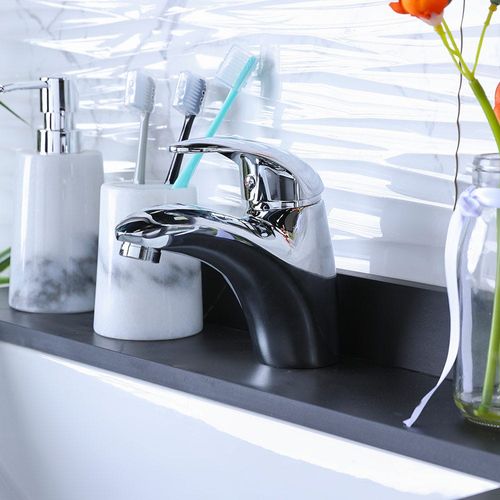 Milano Lexus Basin Mixer Tap with Pop Up Waste & Flexible Pipe
