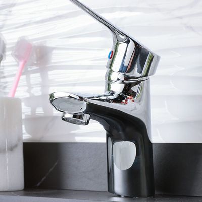 Milano Prato Basin Mixer Tap with Pop Up Waste & Flexible Pipe