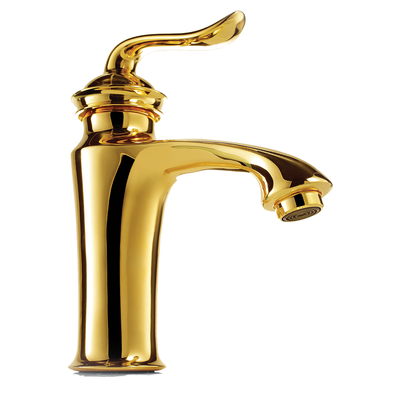 Milano Fiona Gold Wash Basin Mixer With Pop Up Waste