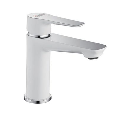 Milano Arctic Basin Mixer Tap with Pop Up Waste & Flexible Pipe