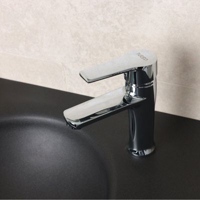 Milano Eco Turbo Basin Mixer Tap with Pop Up Waste & Flexible Pipe