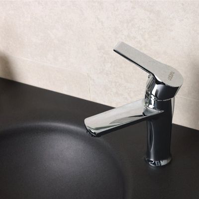 Milano Eco Turbo Basin Mixer Tap with Pop Up Waste & Flexible Pipe