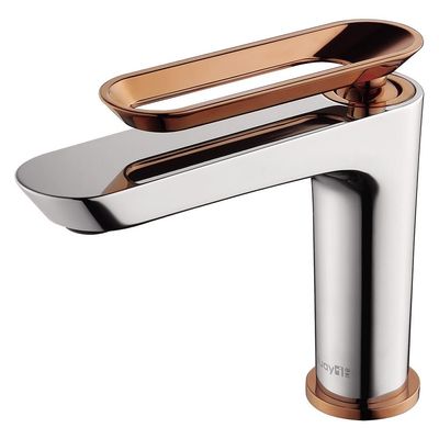 Milano Yaz Basin Mixer Chrm/Rose Gold